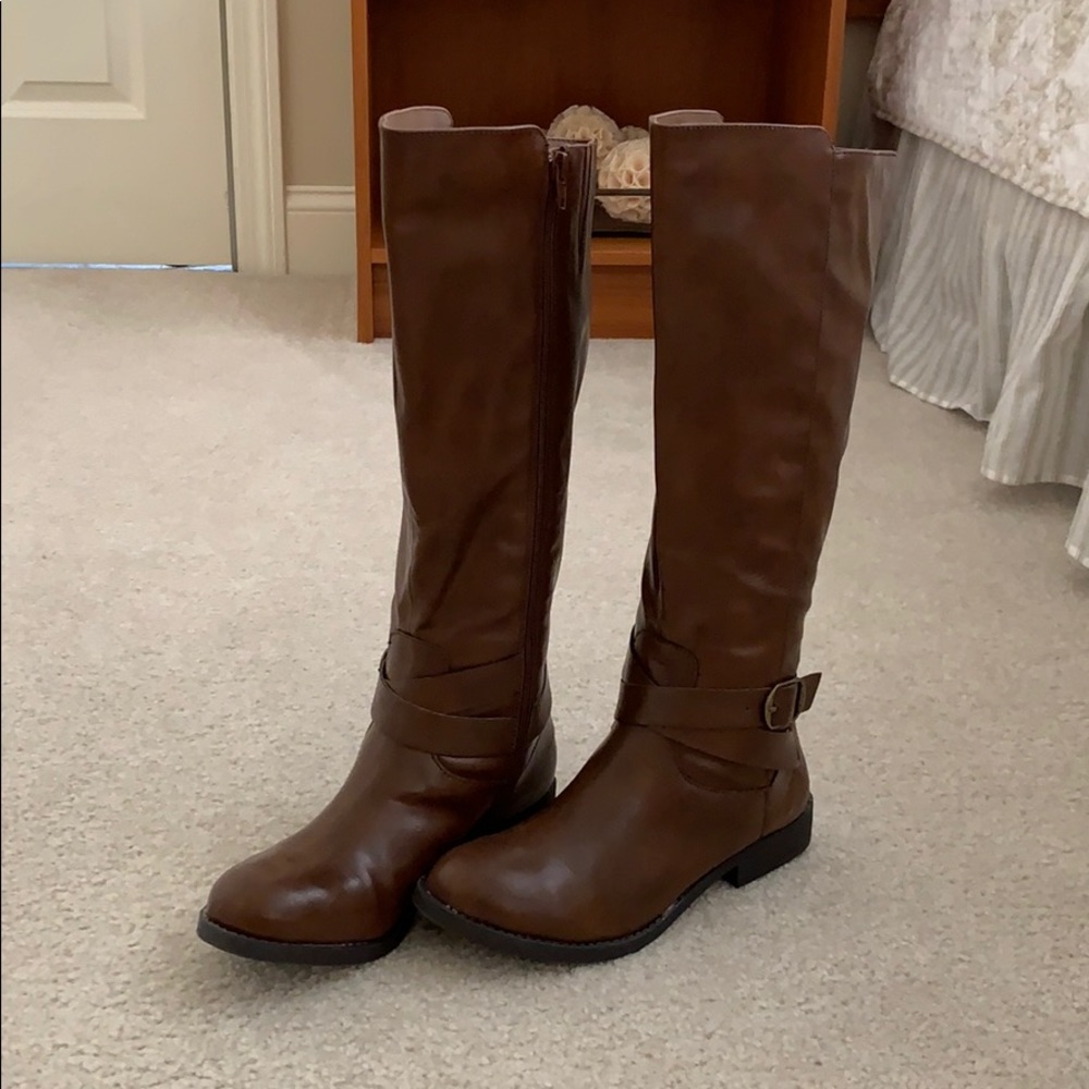 Faux Leather Boots